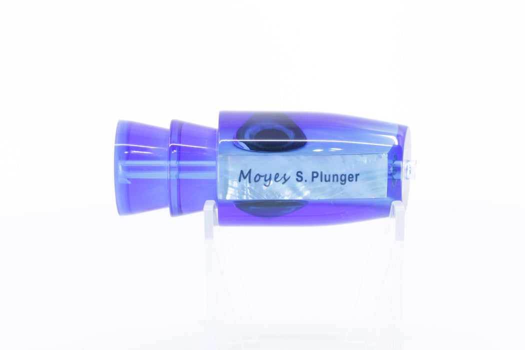 Moyes Lures Blue MOP Dark Blue Back Small Plunger 9" 3oz