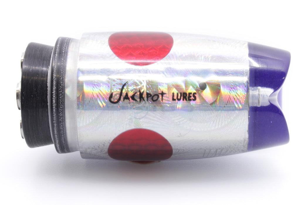 Jackpot Lures Rainbow Swirl Purple Back Red Eyes Cameltoe 14" 7.4oz