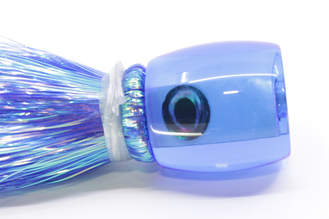 Moyes Lures Blue MOP Tang 5" 1.5oz Flashabou Dark Blue/White