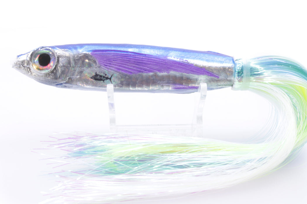 Aloha Lures Silver Rainbow Blue Back Slapstick 5" 5.5oz Strobez Feathersword