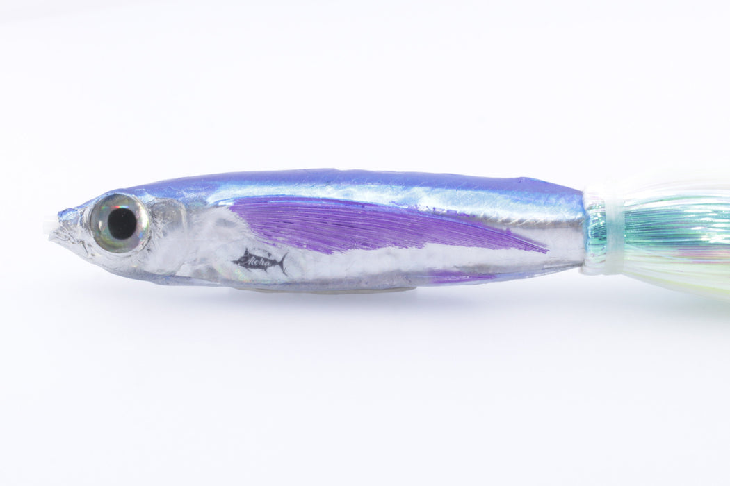 Aloha Lures Silver Rainbow Blue Back Slapstick 5" 5.5oz Strobez Feathersword