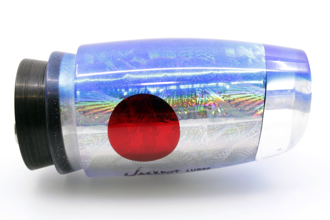 Jackpot Lures Rainbow Swirl Blue Back Red Eyes Cameltoe 14" 7.4oz