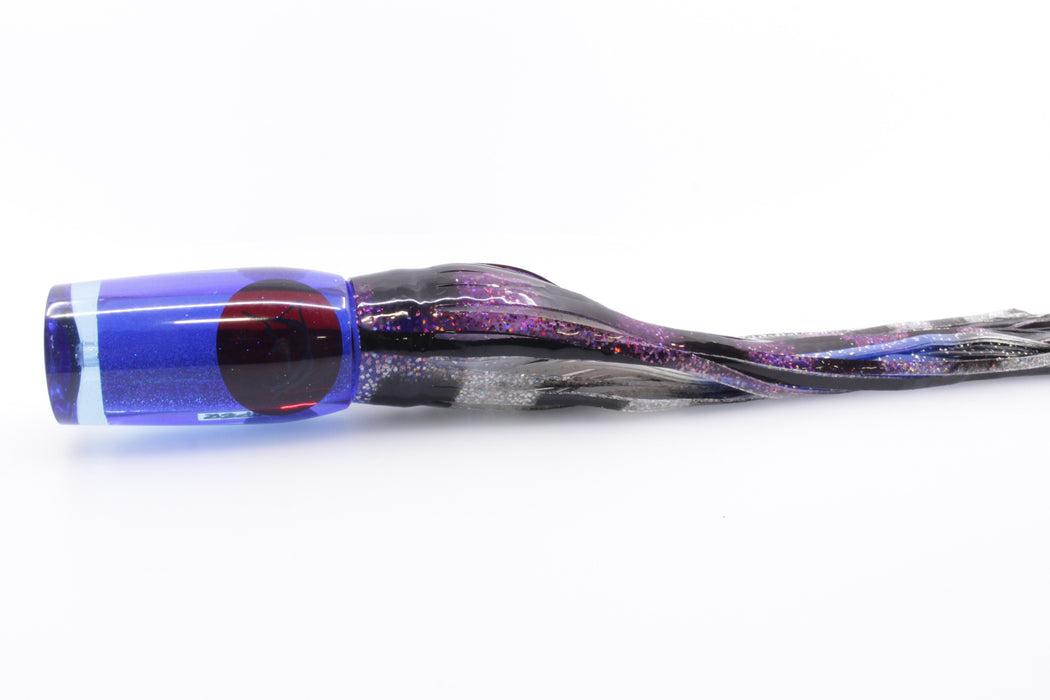 Bonze Lures Blue Rainbow Red Eyes Viper 12" 10oz Purple Black Bars-Holo Black Bars