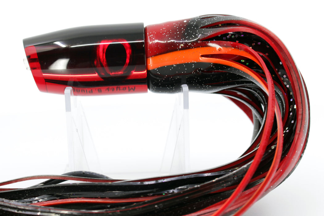 Moyes Lures Red Mirrored Black Back Small Plunger 9" 5oz Skirted