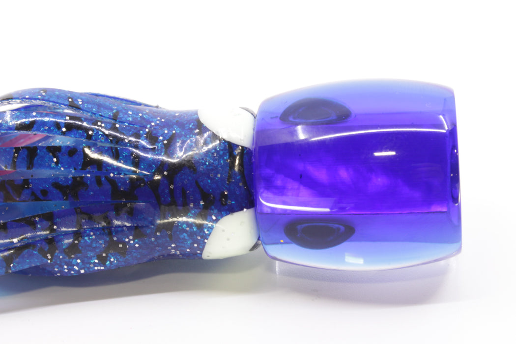 Moyes Lures White MOP Blue Back Tang 5" 3oz Skirted Blue-Silver