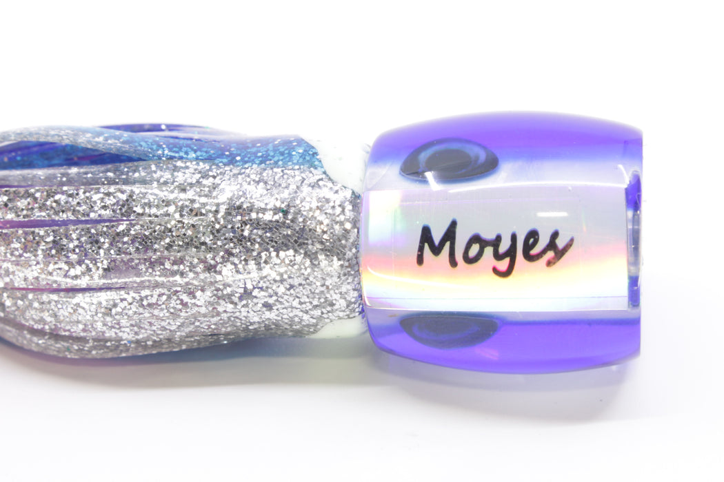 Moyes Lures White MOP Blue Back Tang 5" 3oz Skirted Blue-Silver
