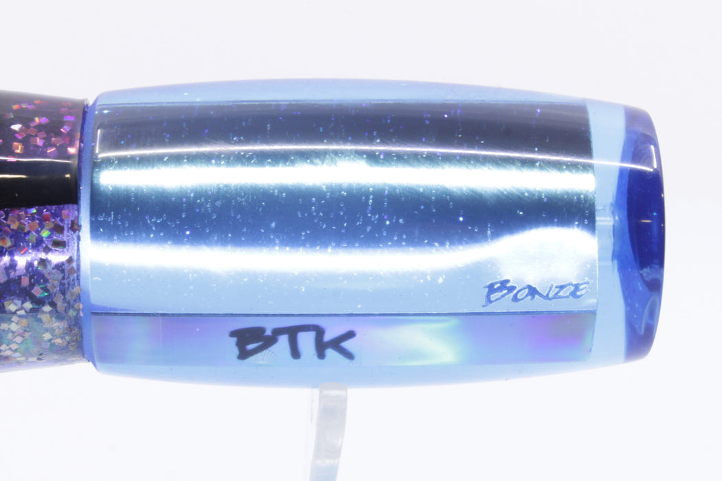 Bonze Lures Ice Blue Mirrored BTK 10" 7oz Purple Black Bars