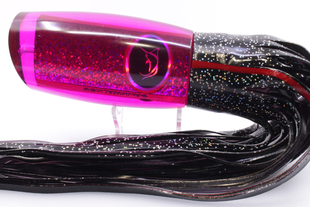 Bonze Lures Fuchsia Rainbow Black Eyes Bankwalker Teaser 16" 26oz Black