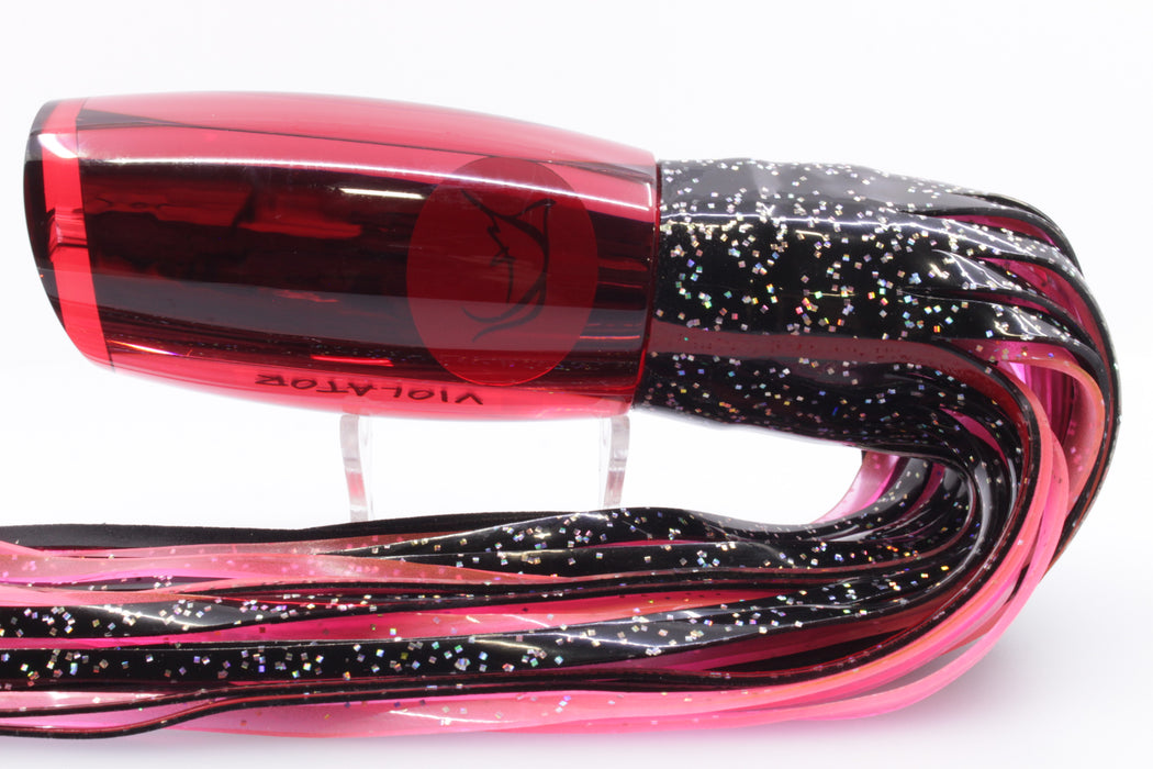 Bonze Lures Red Mirrored Red Eyes Violator 14" 17oz Black/Pink