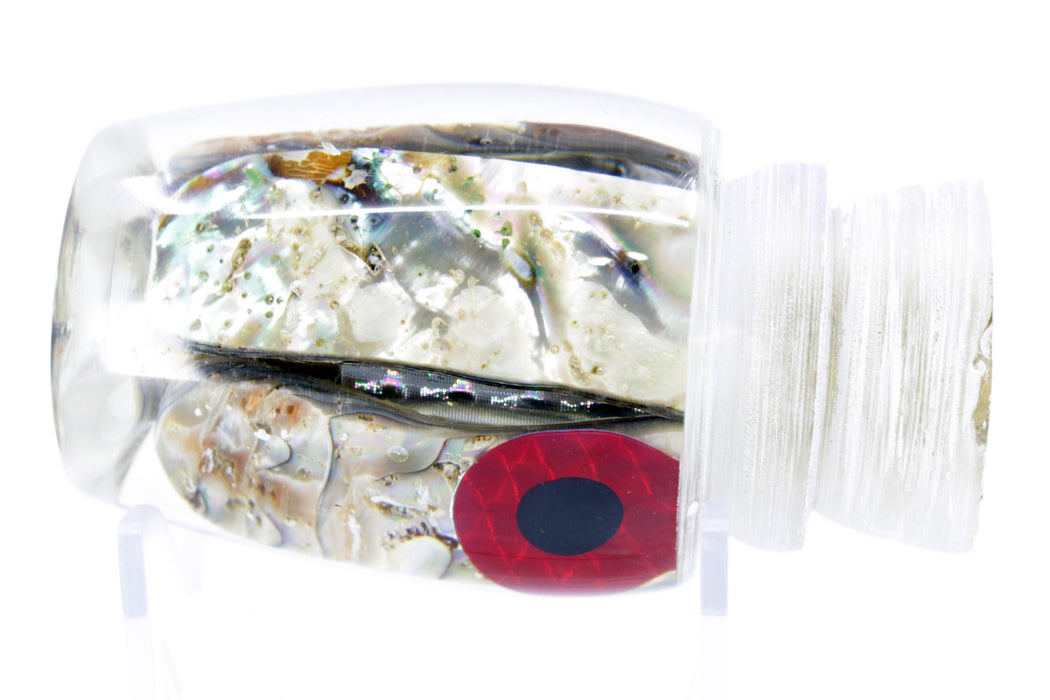 Coggin Lures Real Red Abalone Black-Red Eyes 4-Hole Copa Teardrop Invert 12" 6oz