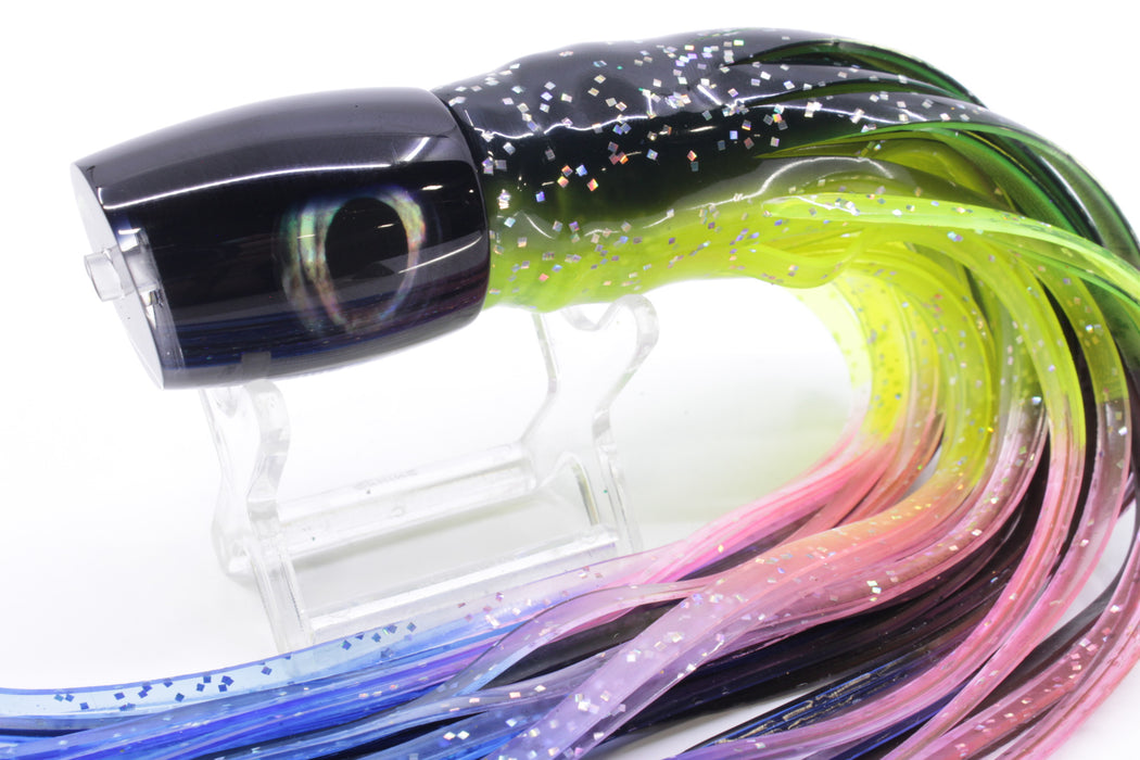 Moyes Lures Black Pearl Black Back Small J-Boy 9" 5oz Skirted Magic Johnson