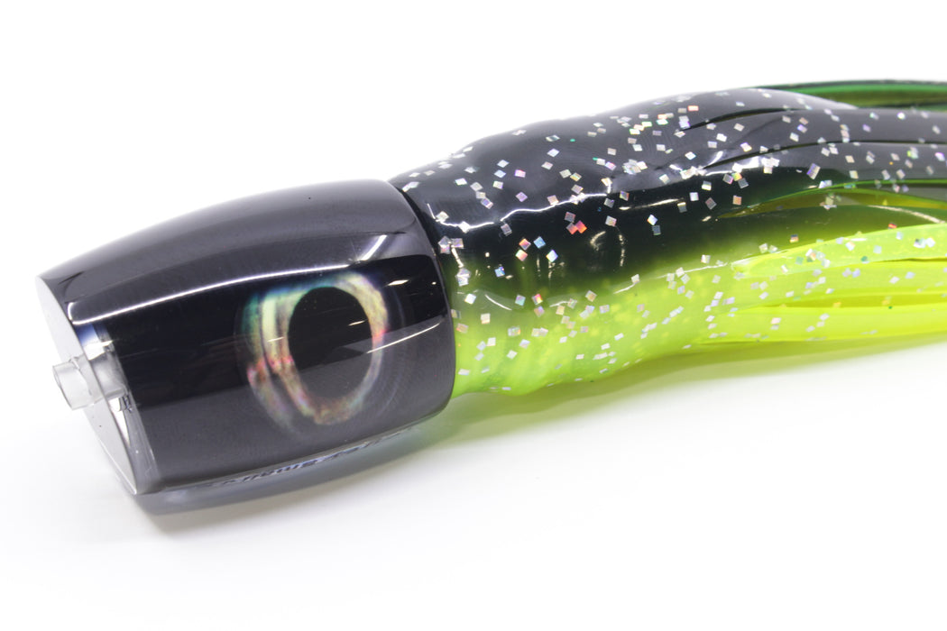 Moyes Lures Black Pearl Black Back Small J-Boy 9" 5oz Skirted Magic Johnson