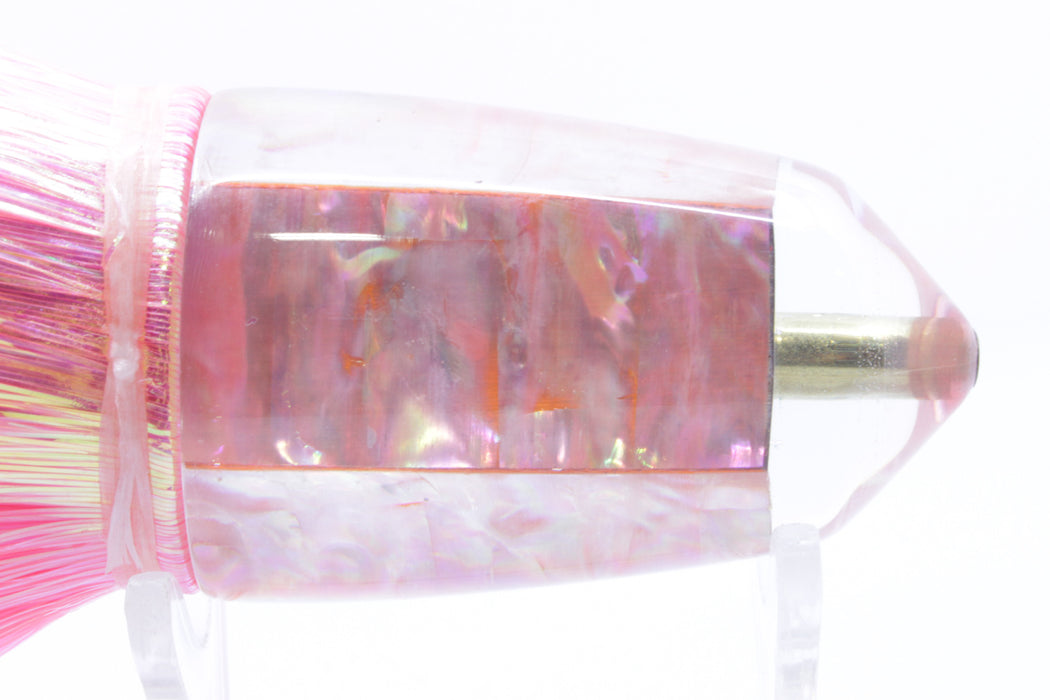 Koya Lures Pink Awabi Bullet 9"+ 7.5oz Flashabou Pink/Orange