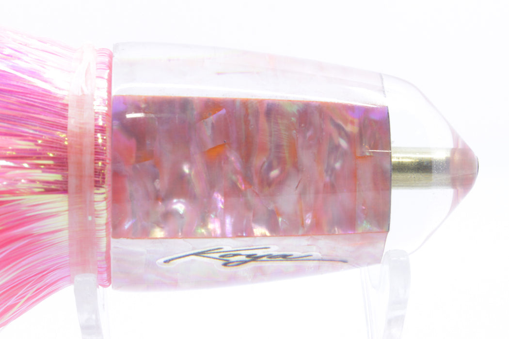 Koya Lures Pink Awabi Bullet 9"+ 7.5oz Flashabou Pink/Orange