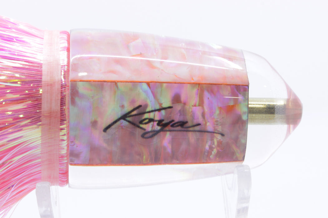 Koya Lures Pink Awabi Bullet 9"+ 7.5oz Flashabou Pink/Orange