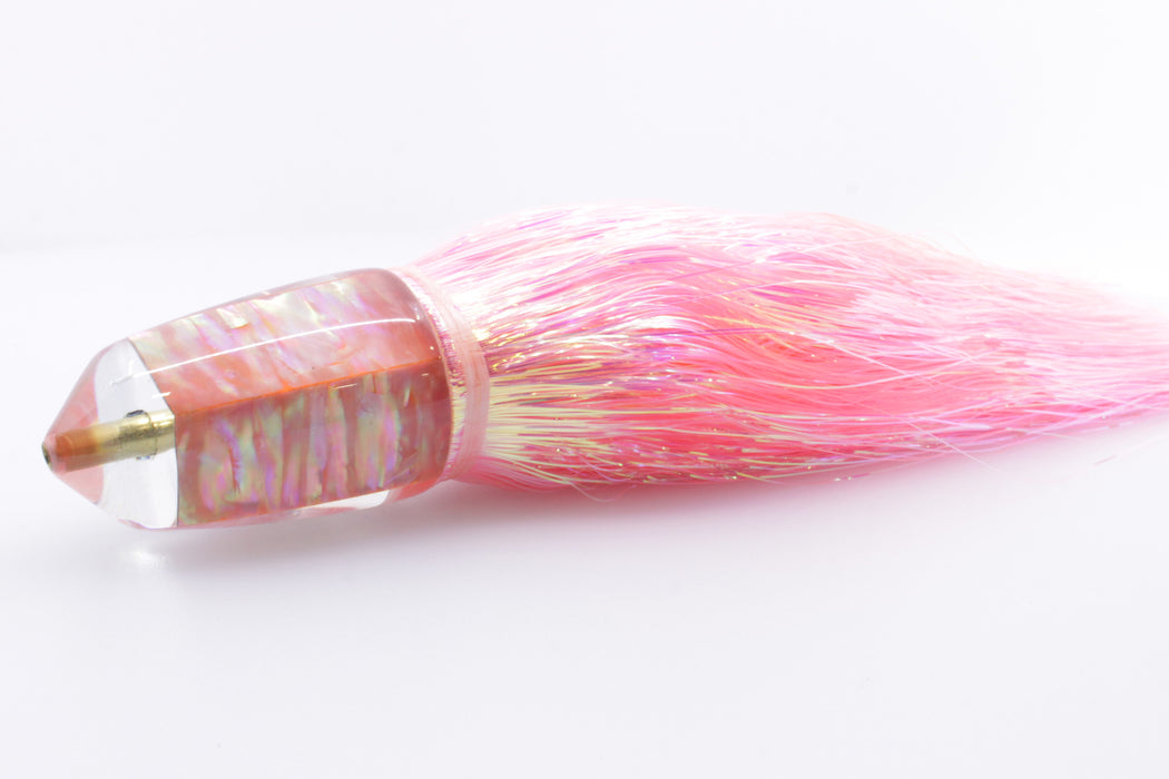 Koya Lures Pink Awabi Bullet 9"+ 7.5oz Flashabou Pink/Orange