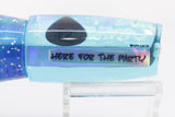 Bonze Lures Ice Blue Rainbow Red Eyes Here For The Party 10" 8oz Purple-Blue-Glow-Black
