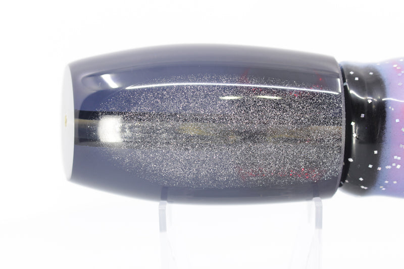 Coggin Lures Rainbow Blocks Dichro Black-Purple Back Maui Plunger 14" 13.8oz Skirted
