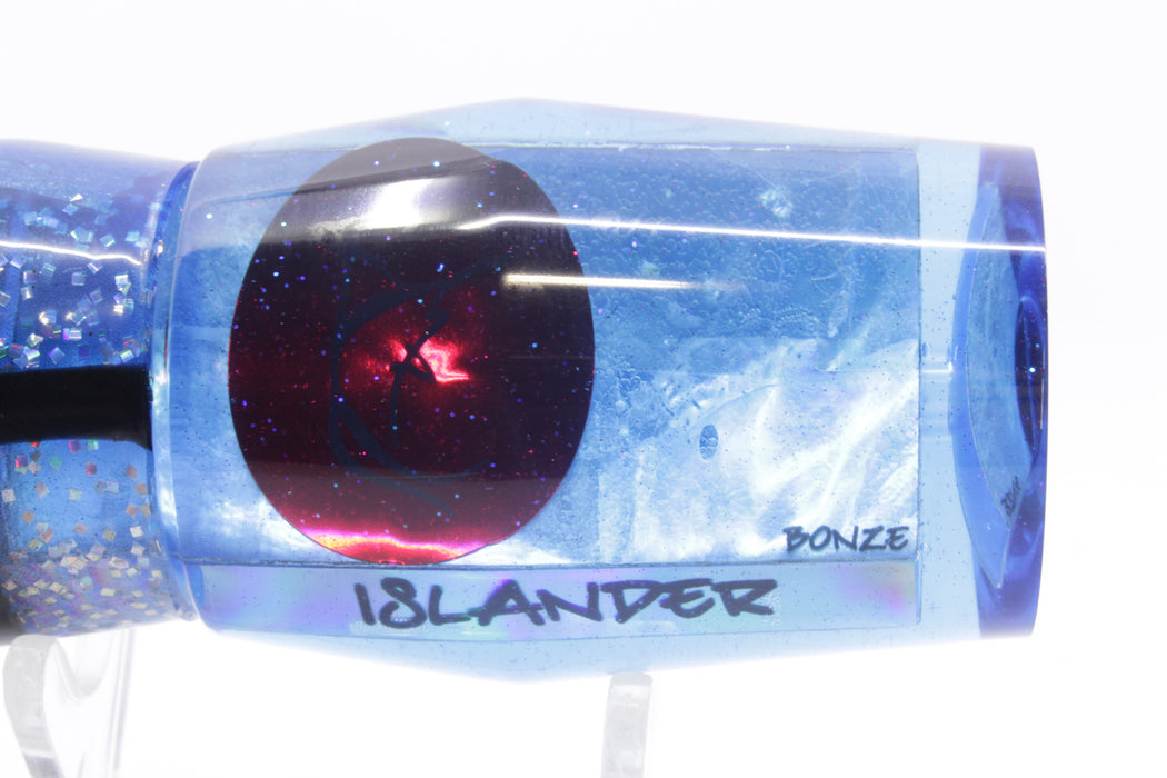 Bonze Lures Blue MOP Red Eyes Islander 12" 8.7oz Blue Aurora/Green-Gold