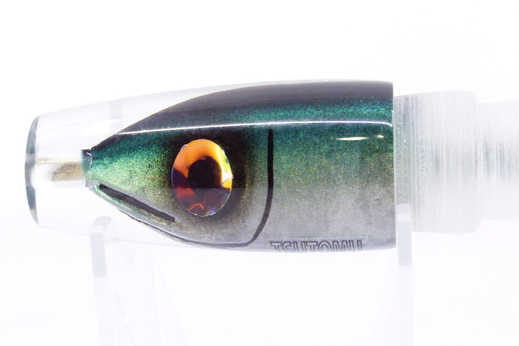 Tsutomu Lures Black-Green Fish Head Ali'i Invert 7" 4.3oz
