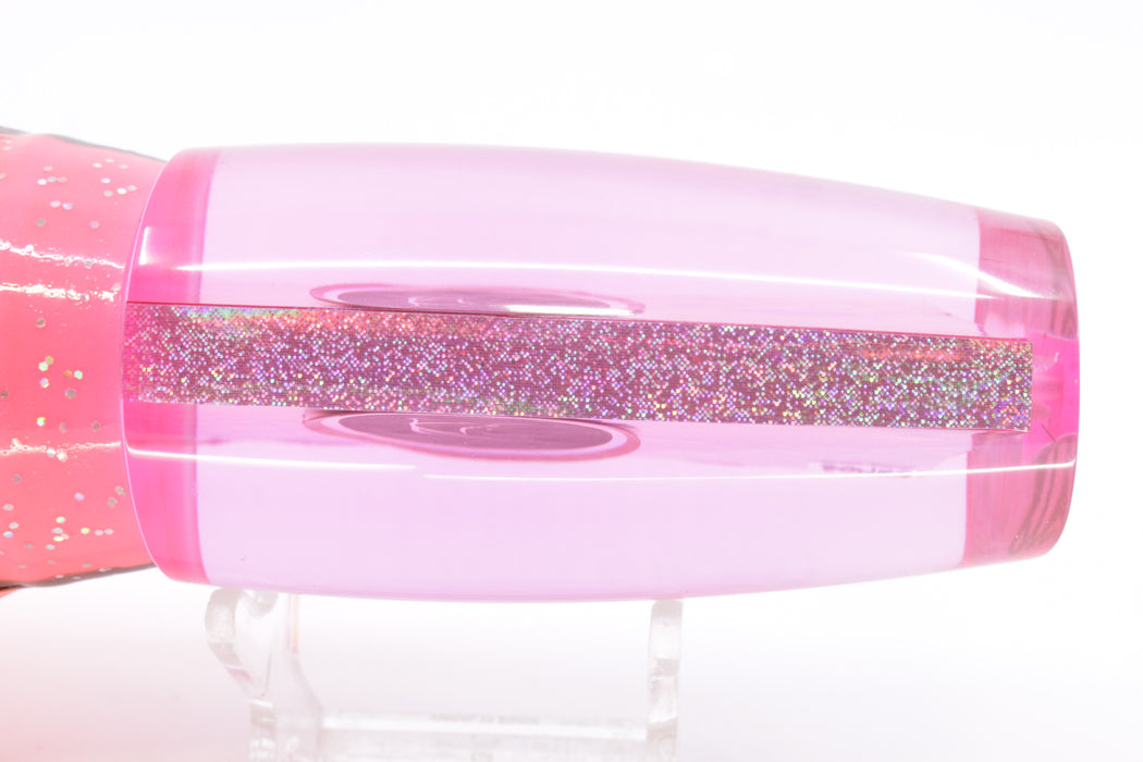 Bonze Lures Pink Rainbow Black Eyes Notorious 14" 12oz Skirted Pink/Orange-Yellow