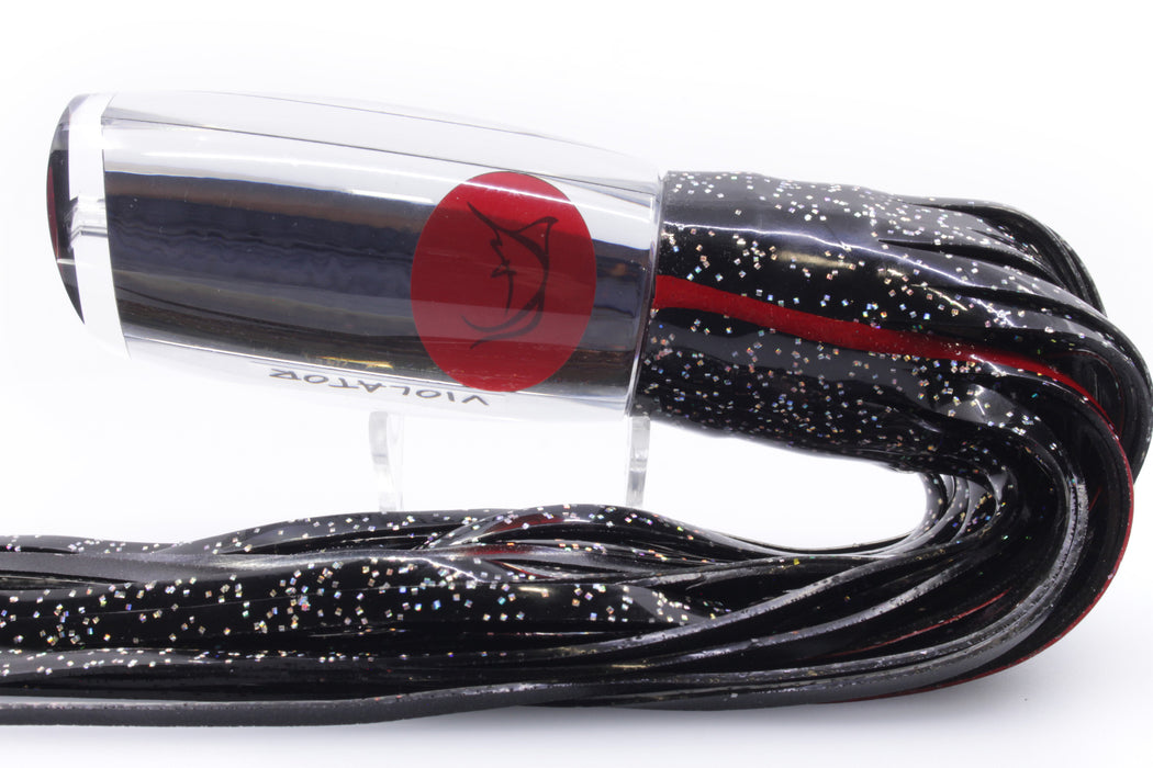 Bonze Lures Clear Mirrored Red Eyes Violator 14" 17oz Black