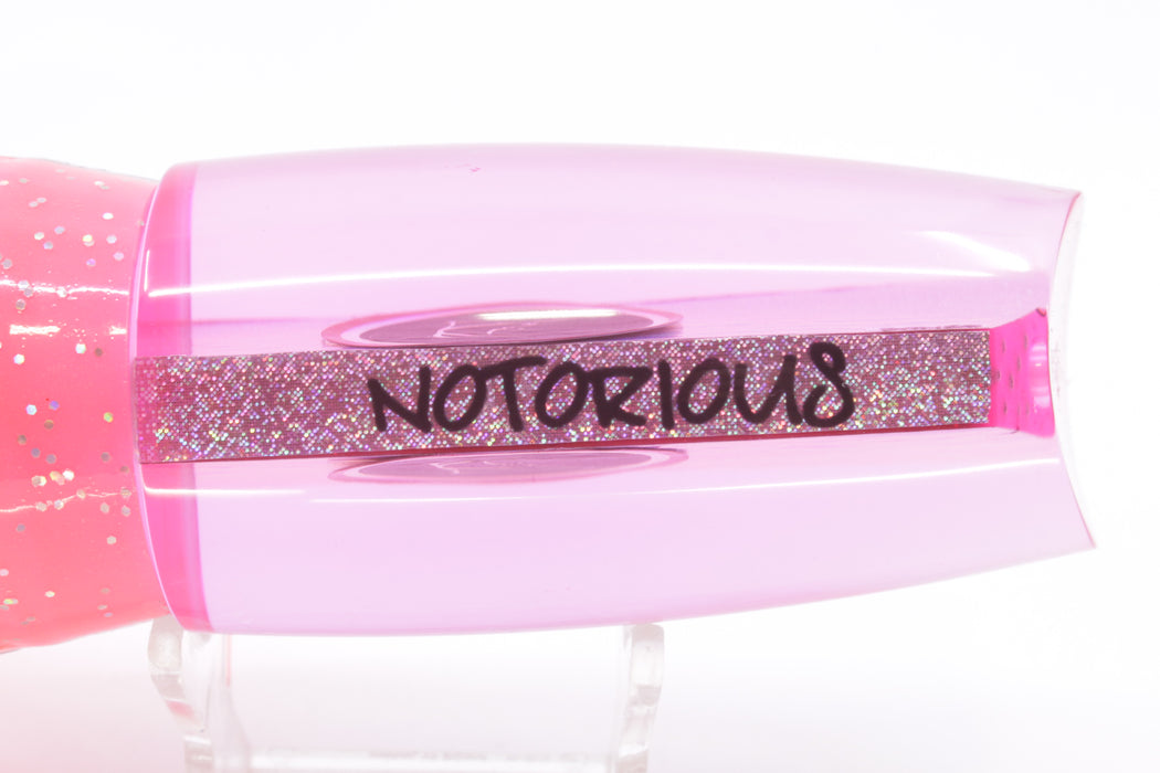 Bonze Lures Pink Rainbow Black Eyes Notorious 14" 12oz Skirted Pink/Orange-Yellow