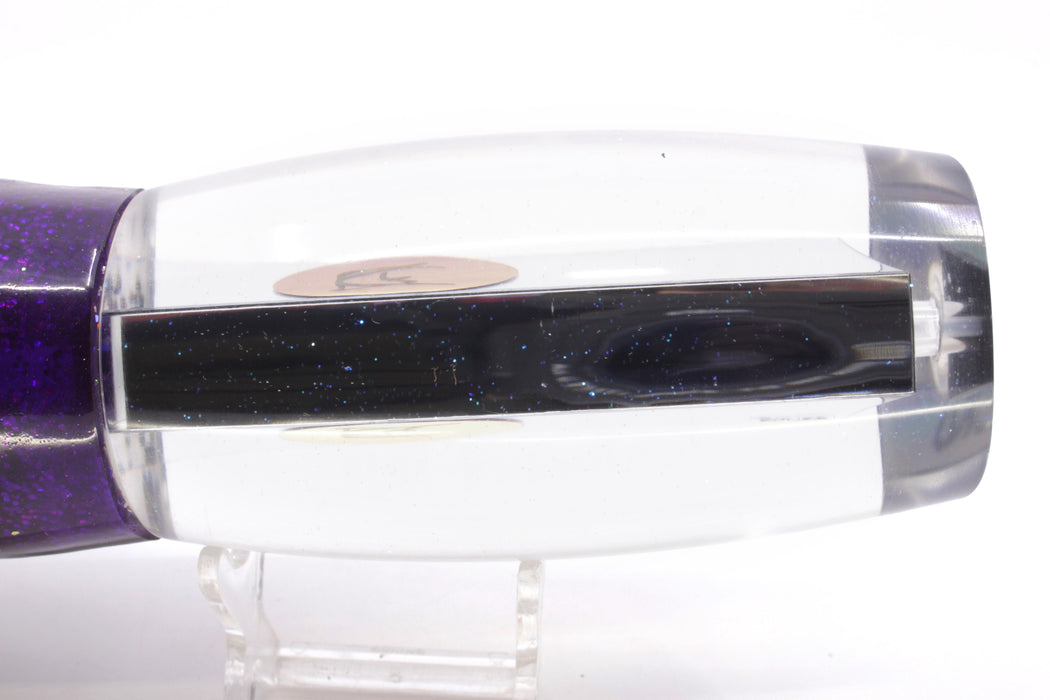 Bonze Lures Mirrored Red Eyes Dog Bollocks 16" 20oz Skirted Purple-Black-Holo