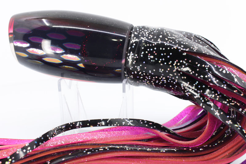 Coggin Lures Rainbow Ellipse Dichro Black-Red Back Maui Plunger 14" 13.8oz Skirted