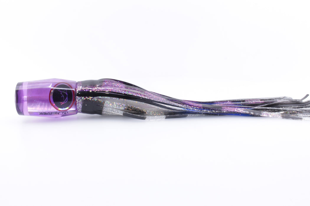 Bonze Lures Purple MOP Black Eyes Islander 12" 8.7oz Purple-Holo-Black Bars