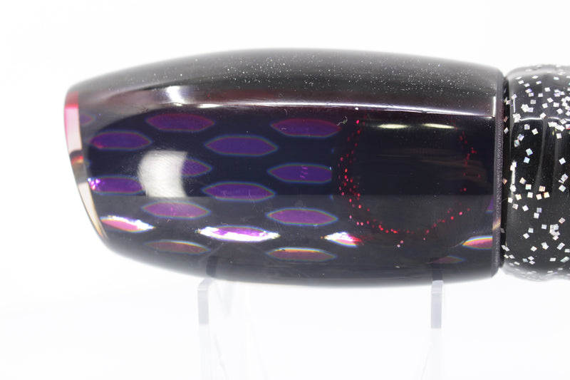 Coggin Lures Rainbow Ellipse Dichro Black-Red Back Maui Plunger 14" 13.8oz Skirted