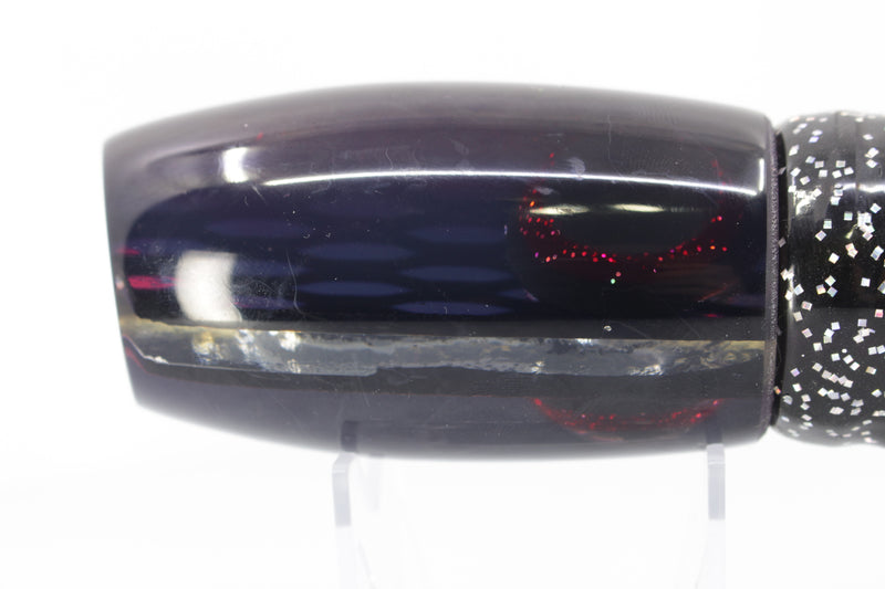 Coggin Lures Rainbow Ellipse Dichro Black-Red Back Maui Plunger 14" 13.8oz Skirted