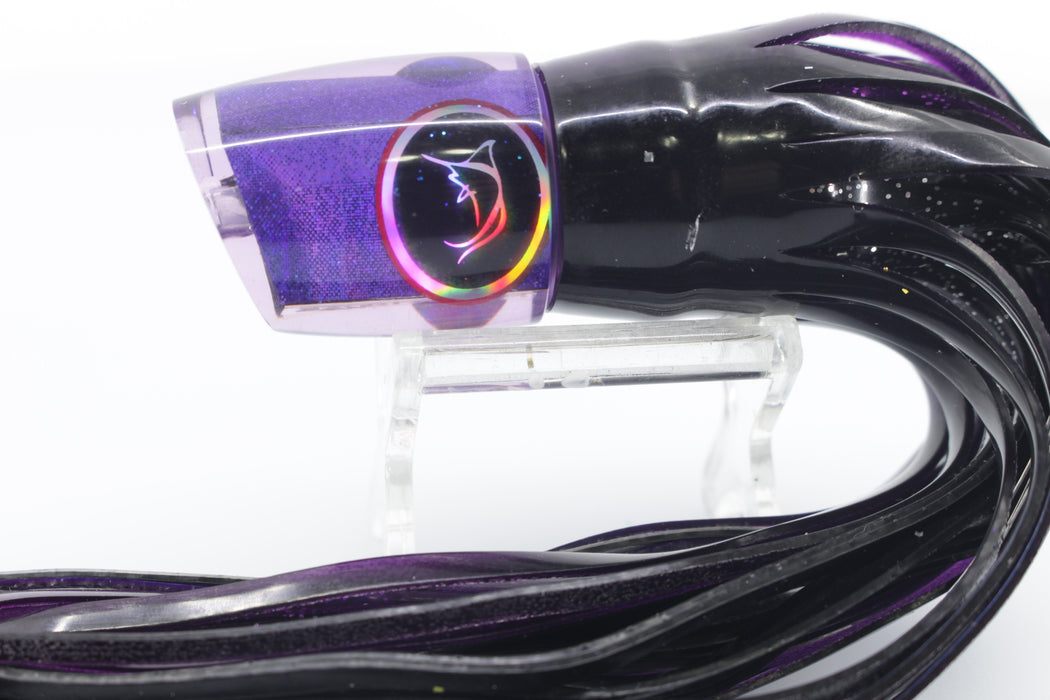 Bonze Lures Purple Rainbow Black Eyes Undertaker 9" 5.2oz Black-Purple