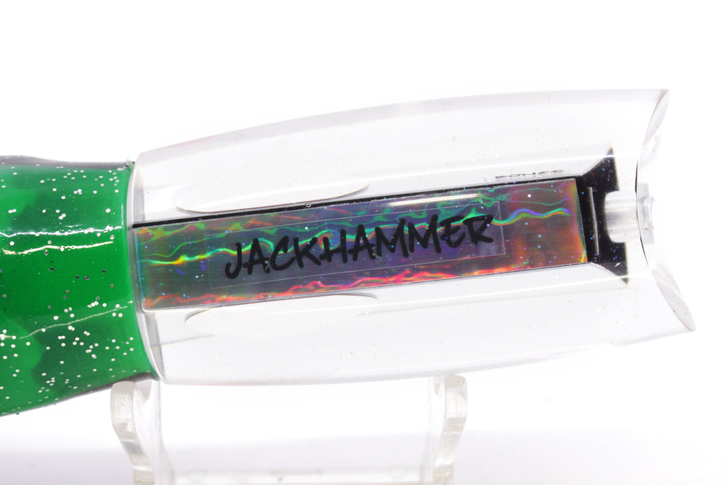 Bonze Lures Mirrored Red Eyes Jackhammer 10" 8.5oz Skirted Black-Green