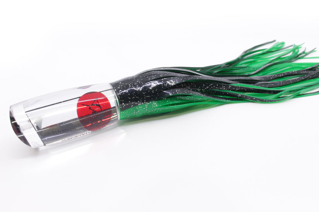 Bonze Lures Mirrored Red Eyes Jackhammer 10" 8.5oz Skirted Black-Green