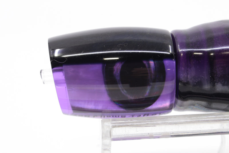 Moyes Lures Purple MOP Black Back Small J-Boy 9" 5oz Skirted Purple Skipjack