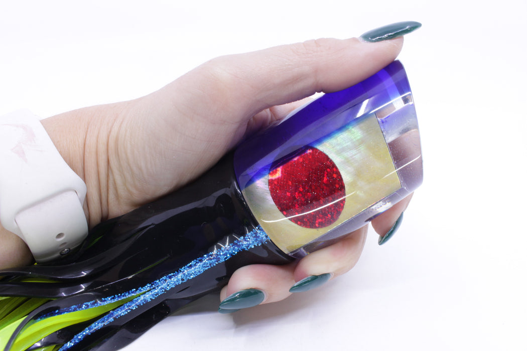 Marlin Magic Golden MOP Blue Back Red Eyes Ruckus 12" 11oz Skirted Yellowfin