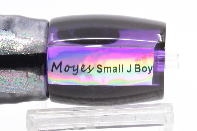 Moyes Lures Purple MOP Black Back Small J-Boy 9" 5oz Skirted Purple Skipjack