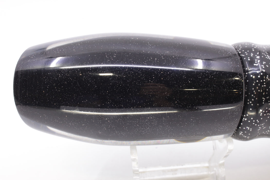 Coggin Lures Black Ellipse Glass Black Back Maui Plunger 14" 13oz Skirted New Pre-Owned