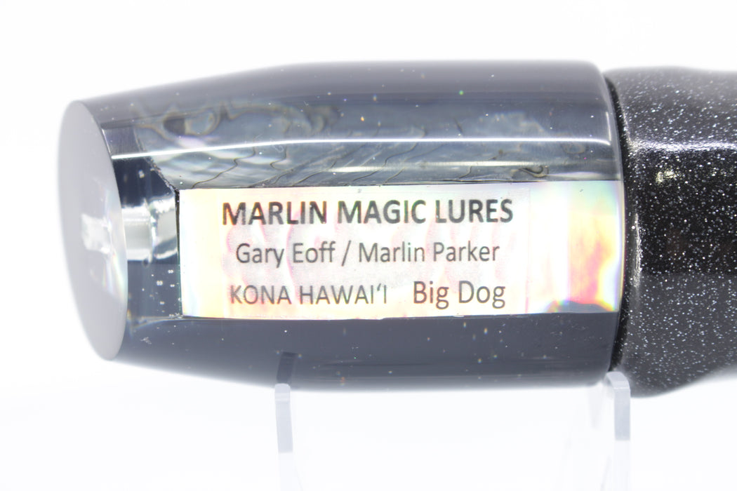Marlin Magic Blue-Purple Abalone Black Back Big Dog 14" 10oz Vinyl Black