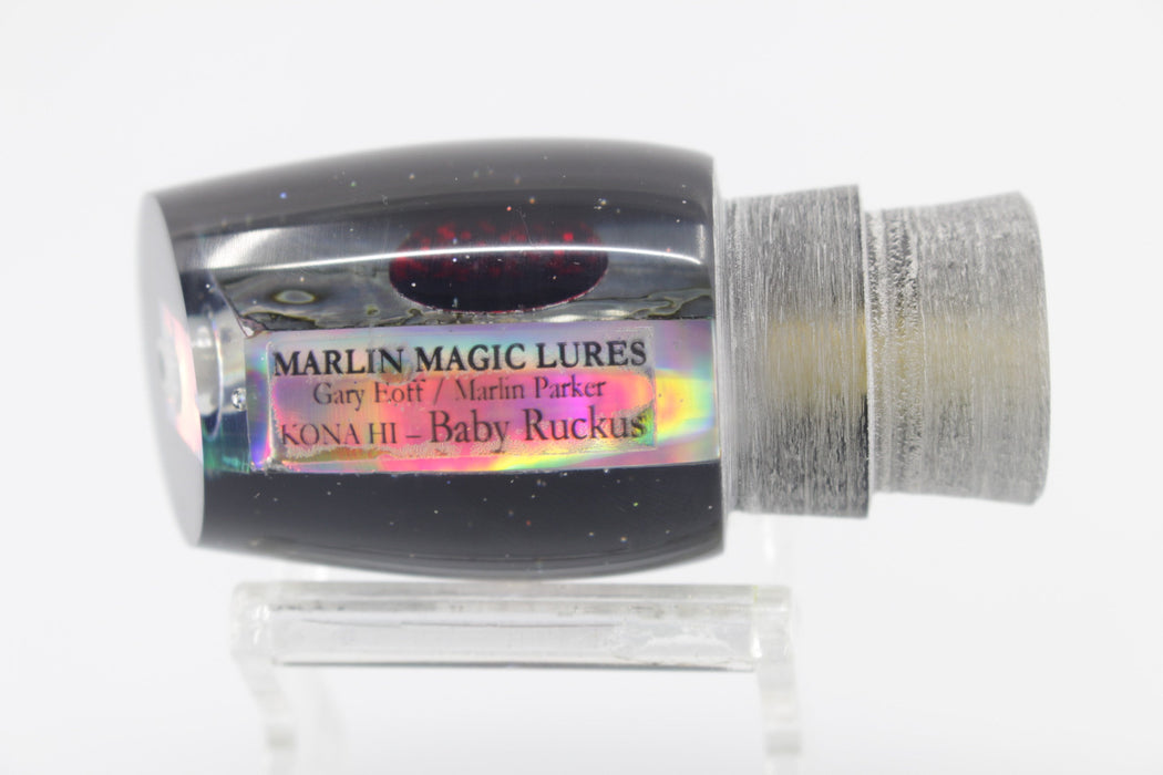 Marlin Magic Blue-Purple Abalone Black Back Red Eyes Baby Ruckus 10" 4oz