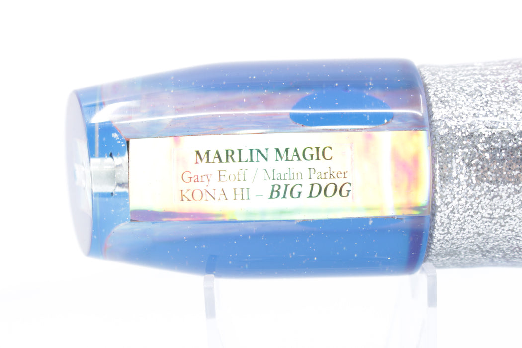 Marlin Magic Pink Awabi Shell Blue Back Red Eyes Big Dog 14" 12oz Skirted