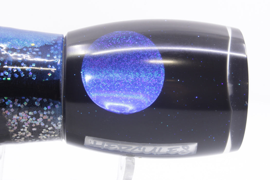 Bonze Lures Black Pearl Blue Eyes Hercules 12" 9.6oz Blue-Holo & Black Bars