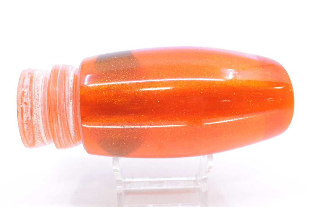Coggin Lures Orange Rainbow Pearl Glass Orange Back Maui Plunger 14" 9.3oz New Pre-Owned