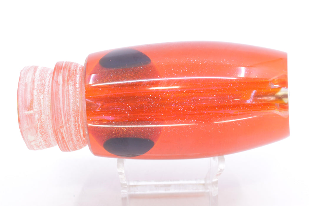 Coggin Lures Orange Rainbow Pearl Glass Orange Back Maui Plunger 14" 9.3oz New Pre-Owned
