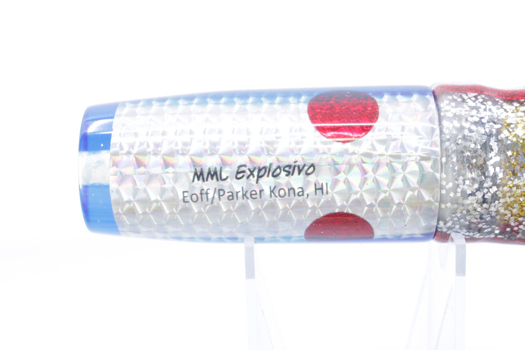 Marlin Magic Rainbow Scale Blue Back Red Eye Explosivo 12" 6.5oz Skirted Evil