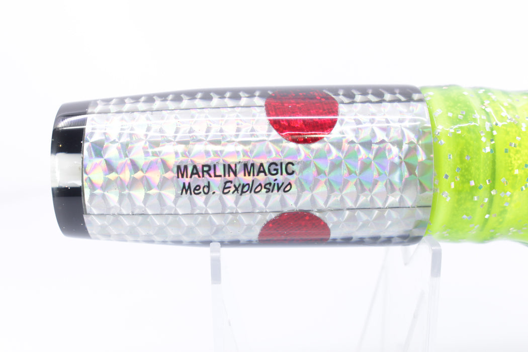 Marlin Magic Rainbow Scale Black Back Explosivo 12" 6.5oz Skirted Magic Johnson