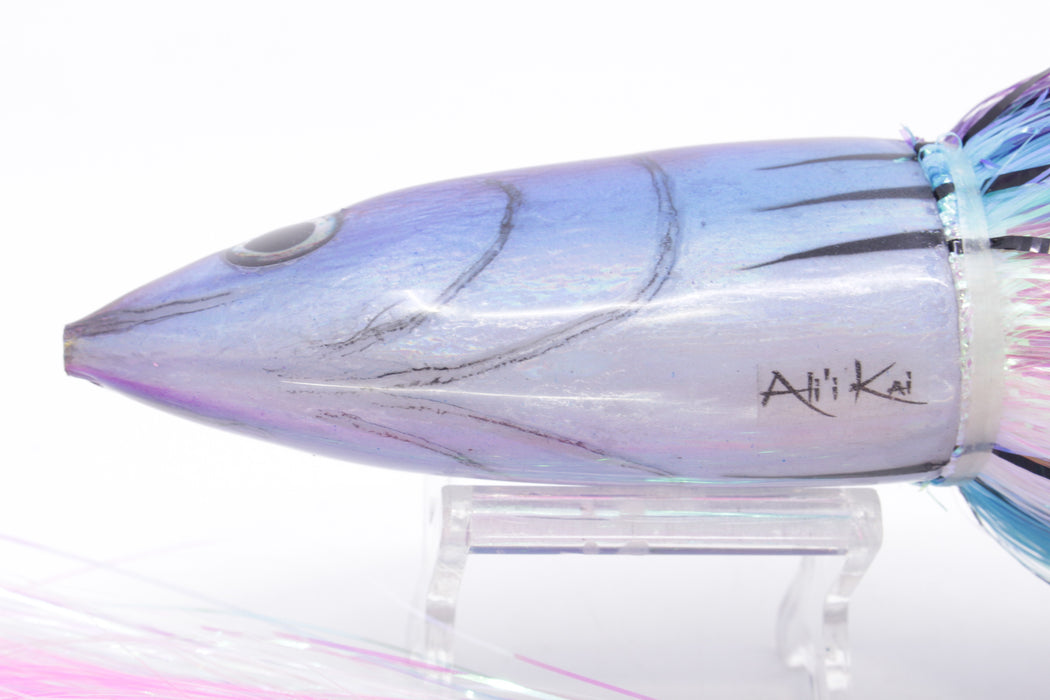 Ali'i Kai Lures Purple-Blue-White Aku 12" 10.7oz Strobez Purple-Ice-White-Pink Stripes