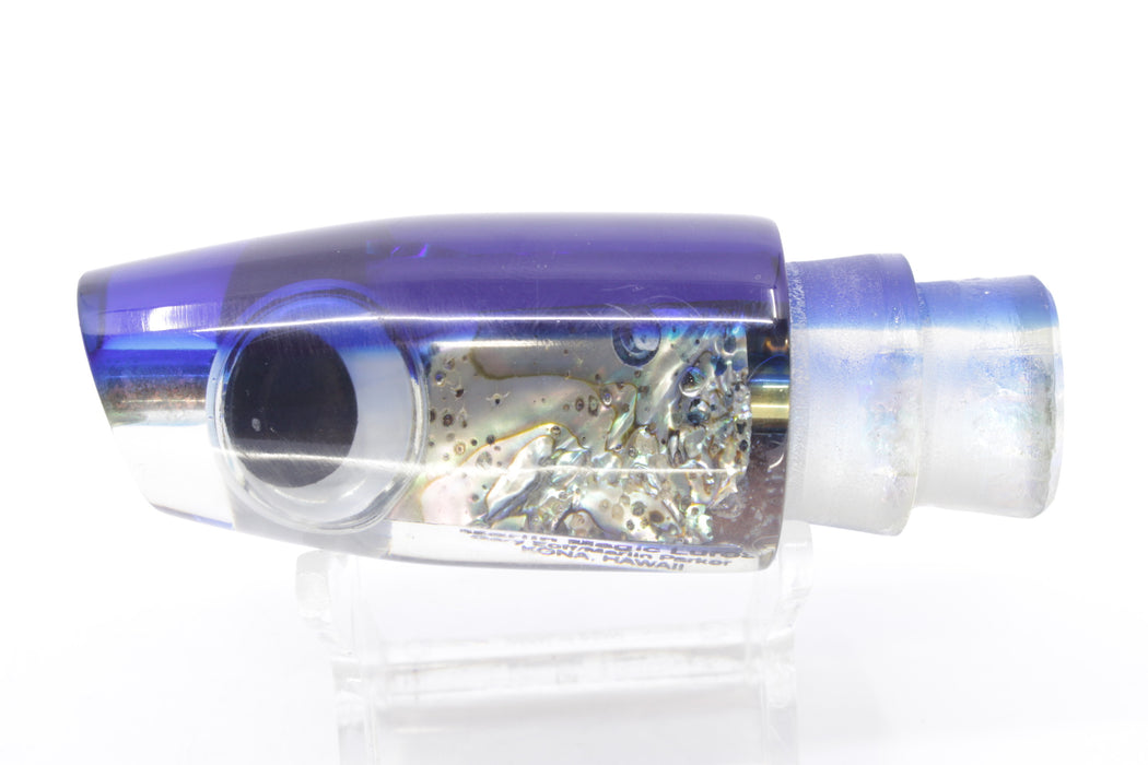 Marlin Magic 80's Real Abalone Blue Back Doll Eyes Medium Plunger 10" 2.7oz New Pre-Owned