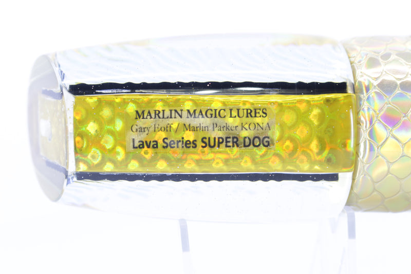 Marlin Magic Gold-Red Lava Super Dog 16" 14oz Vinyl Gold Scale